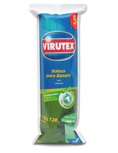 PQTE. BOLSA DE BASURA VIRUTEX 110 X 120 (5 UNID)